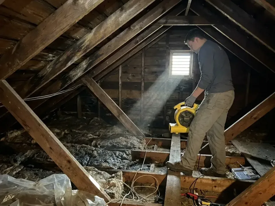 attic-water-damage-drying-proc-007 — frequently asked questions, Emergency Water Extraction & 24/7 Flood Response in La Vill…